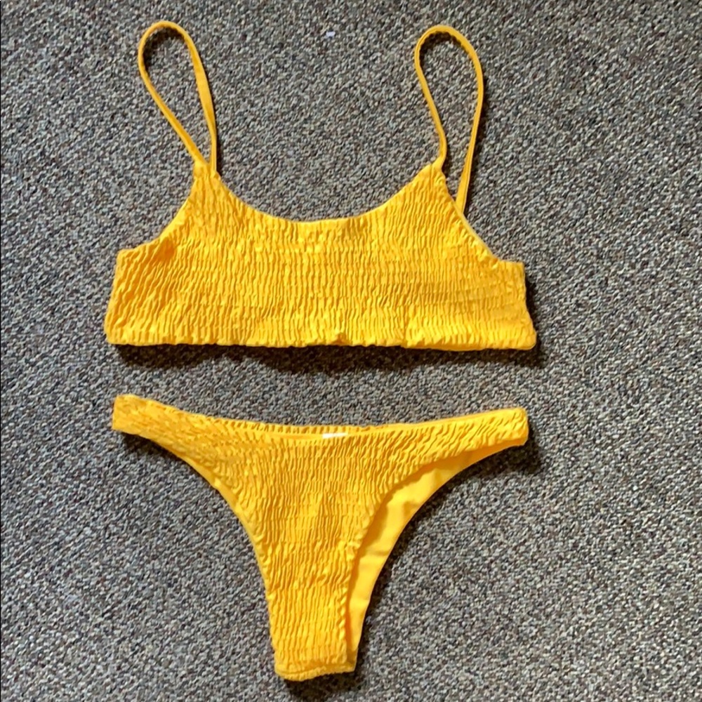 Yellow bikini